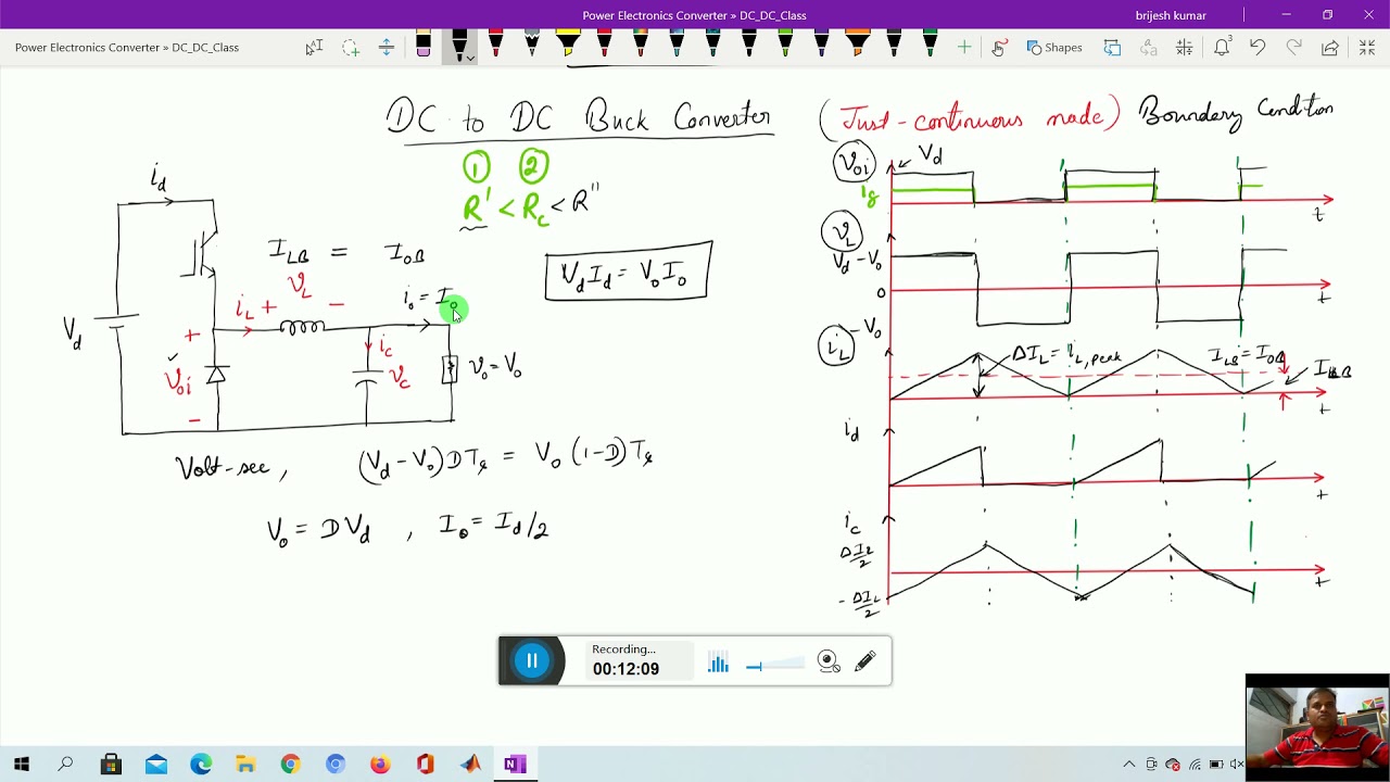DC to DC Buck Converter ( Just Continuous Mode) in Hindi