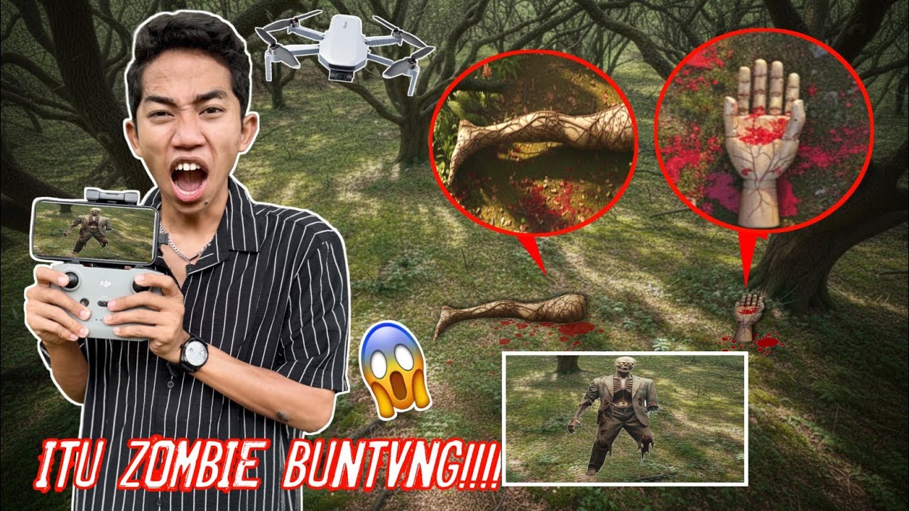 Drone Menangkap Nampak Tangan Dan Kaki Zombie Dihutan? | Mikael Family