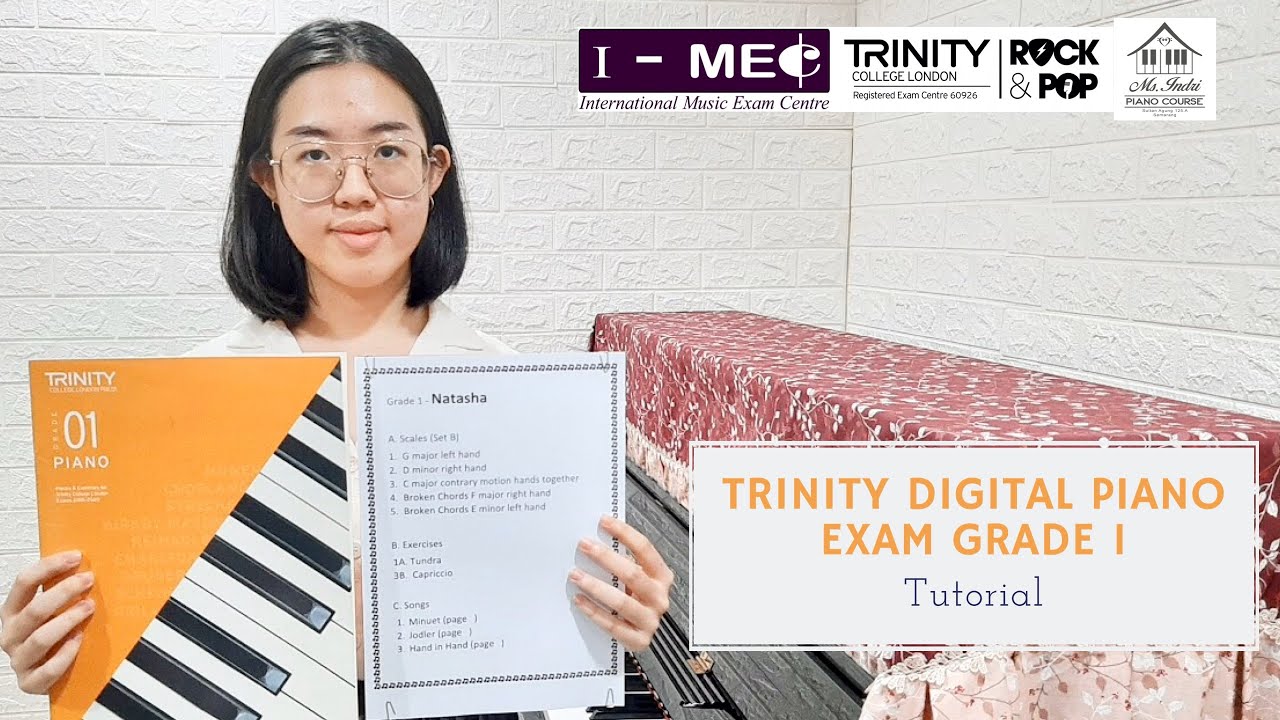 Trinity Digital Piano Exam Grade 1 Syllabus 2018/2020 (Tutorial)