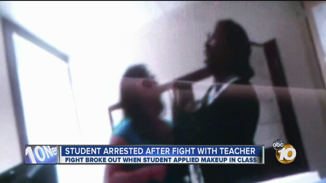 Fight between student, teacher caught on cellphone video