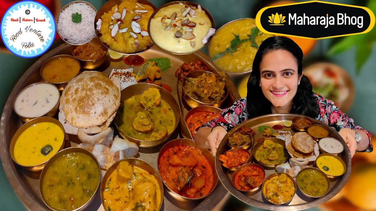 Iconic UNLIMITED Rajasthani and Gujarati Thali at Maharaja Bhog Juhu Mumbai