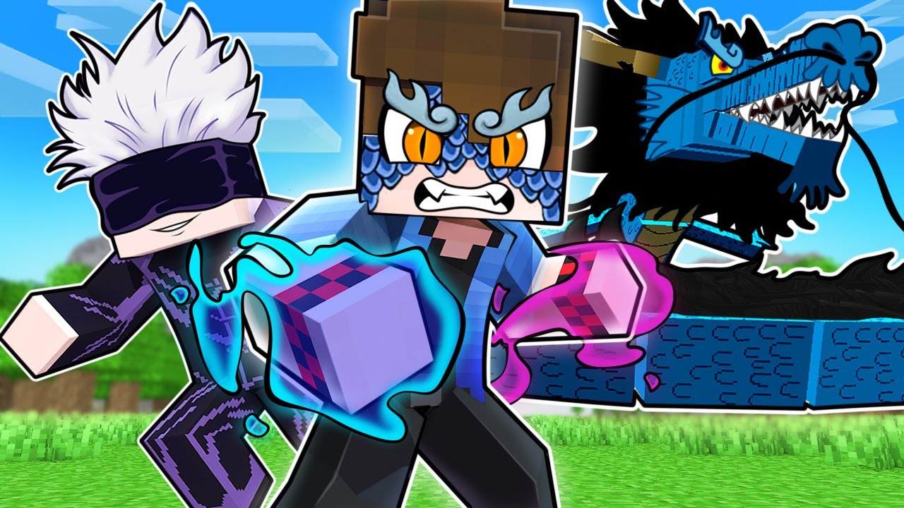 O PODER da DRAGÃO no MUNDO de JUJUTSU KAISEN Minecraft