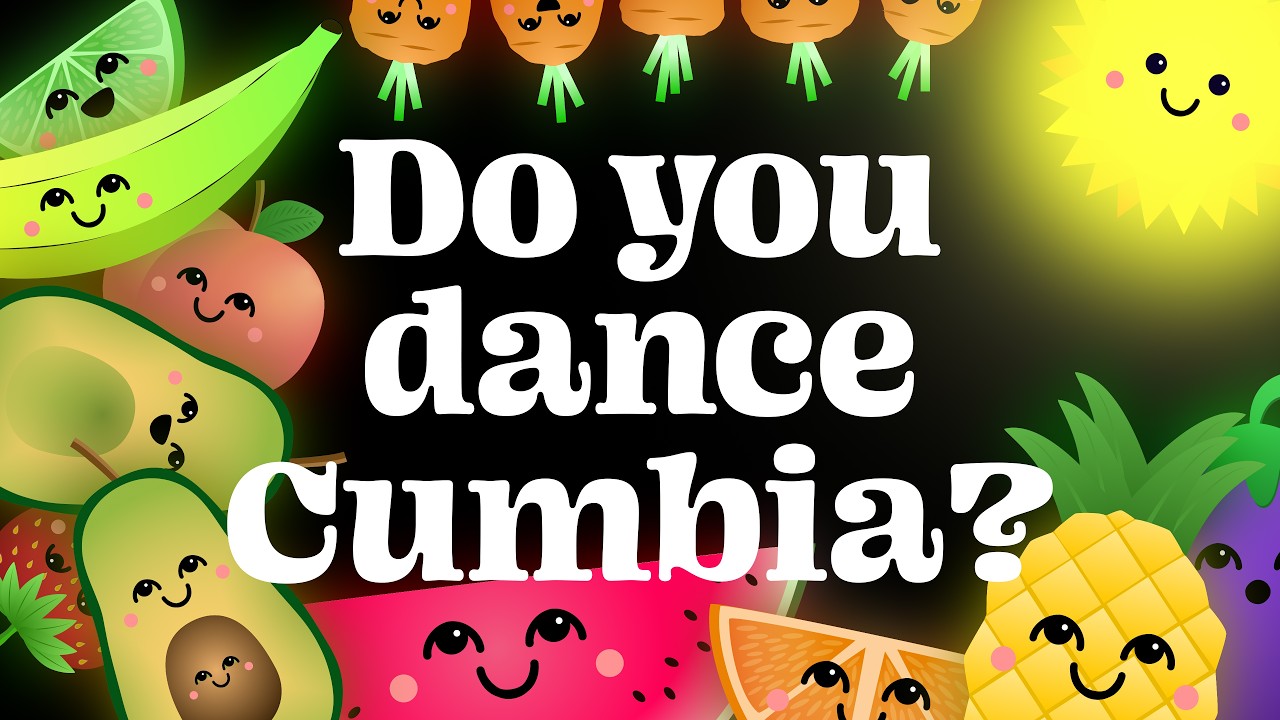 🥑 Do You Dance Cumbia? | Frutas y Verduras Bailando Baby Sensory Fiesta! ☀️
