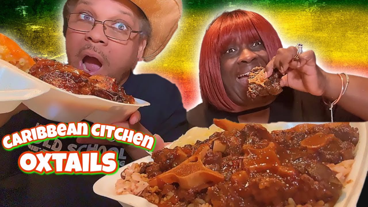 Caribbean Citchen review and  Mukbang- Oxtails and Jerk Chicken Feast🔥