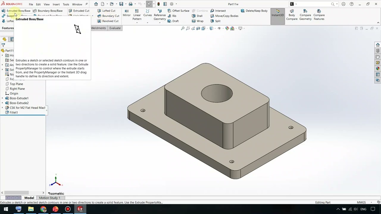 نکته 15 از 60 نکته طلایی در سالیدورکس (SolidWorks)