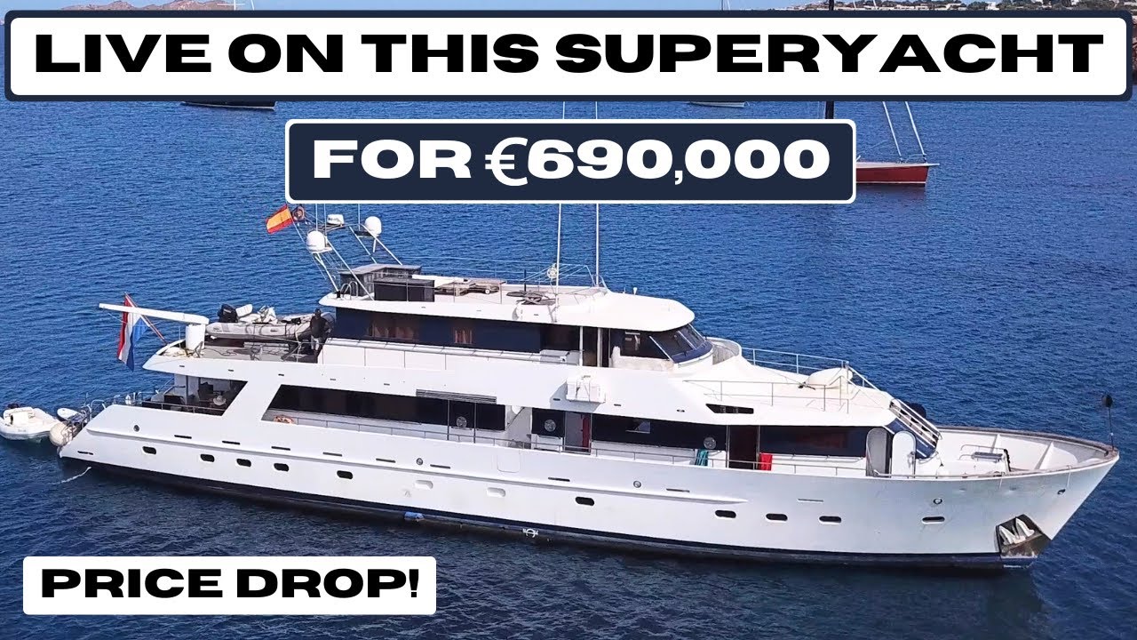 $718,000 SuperYacht Tour | Live aboard this Superyacht | Yacht For Sale