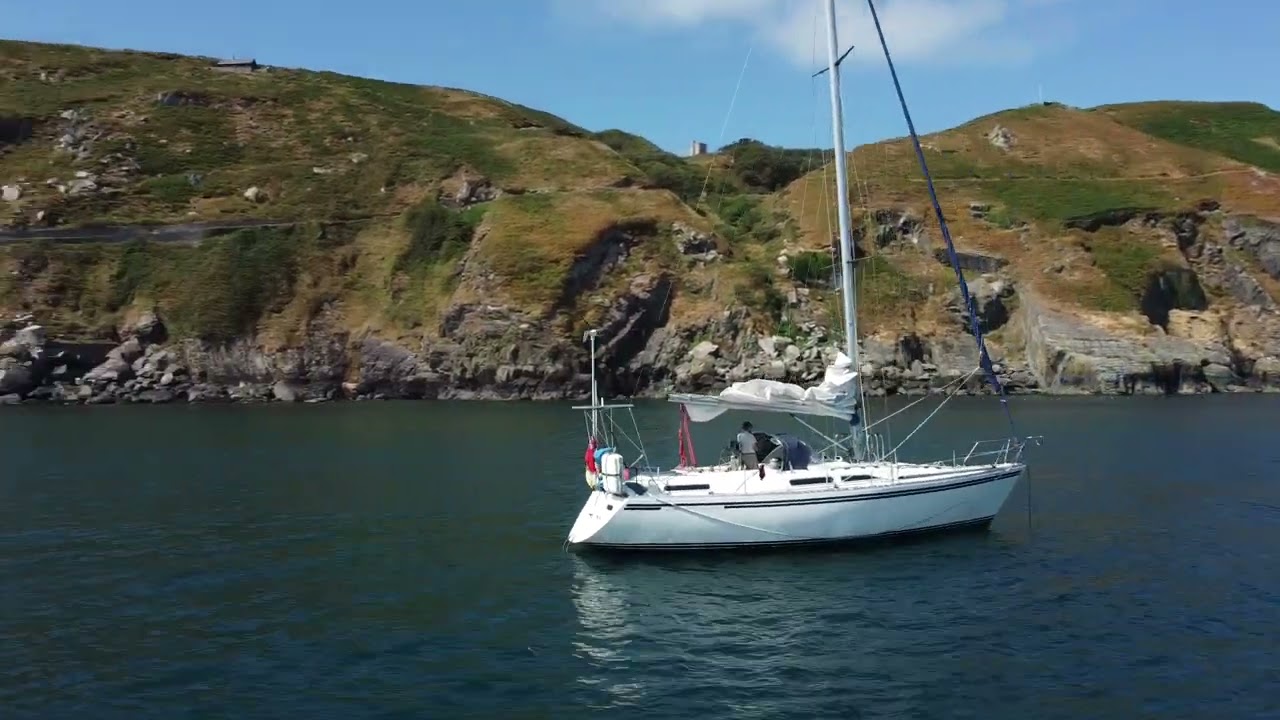 Moody 376 drone flyaround Full Lundy