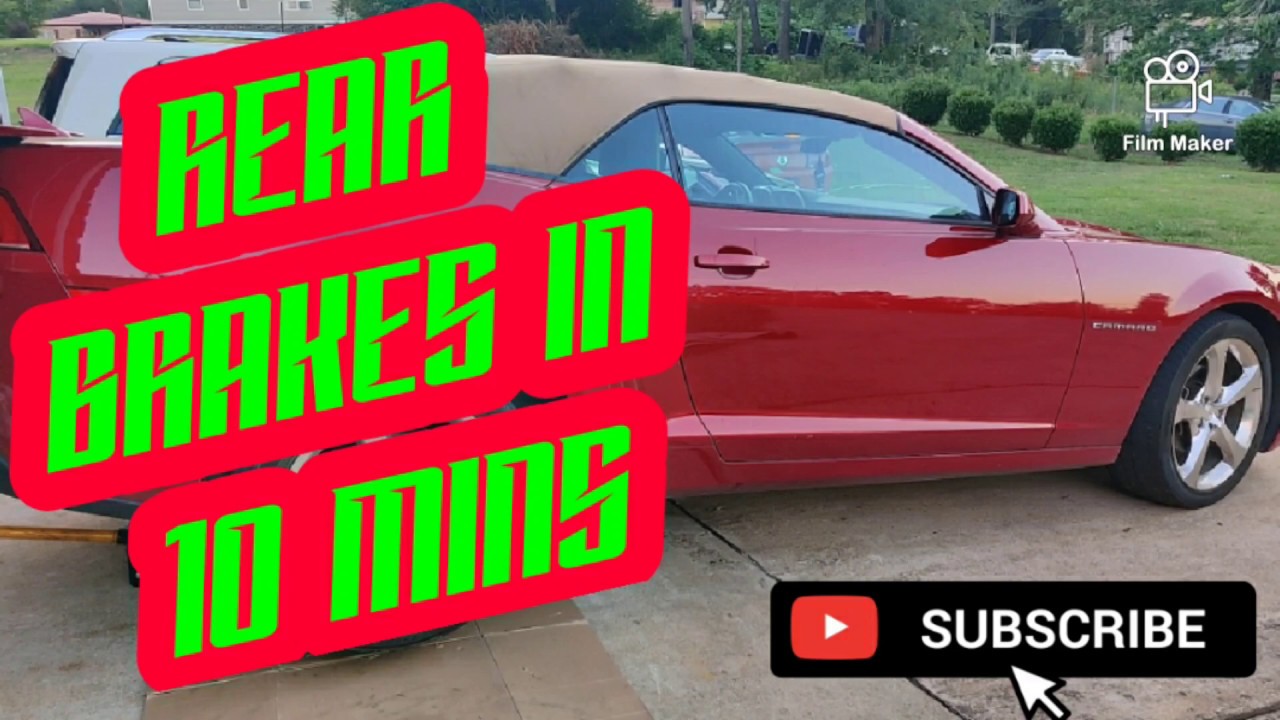 2016 - 2019 Chevy Camaro rear brakes in 10 minutes DIY