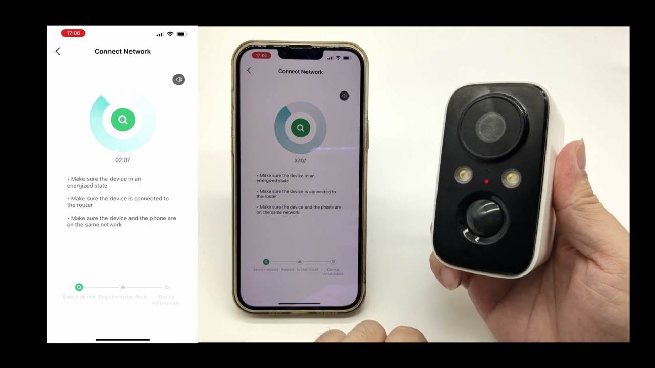 FOAOOD DF220 Battery camera WIFI connection method video（Please select 1080P and above resolution）