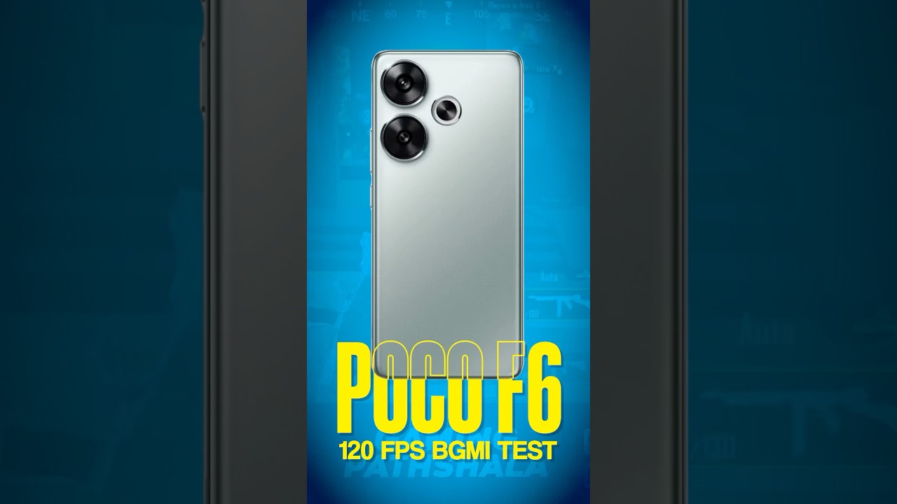 POCO F6 - 120 FPS BGMI Test with FPS Meter