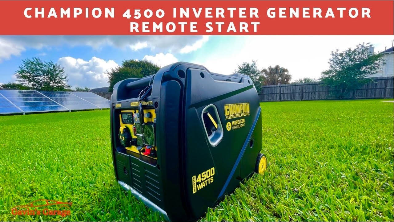 Unboxing / Review Champion 4500-Watt Wireless Remote Start Inverter Generator with Quiet Technology