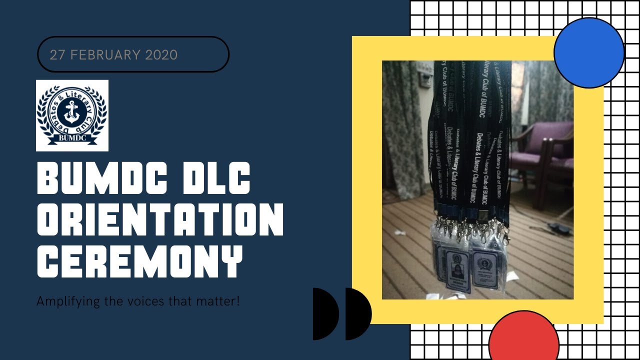 BUMDC DLC Orientation Ceremony 2020 | Promo Video