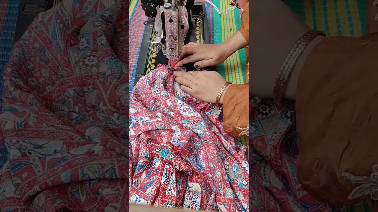 Kalli frock ki cutting stitching #terndin frock #Chinese gala #less design # kurti and frock....