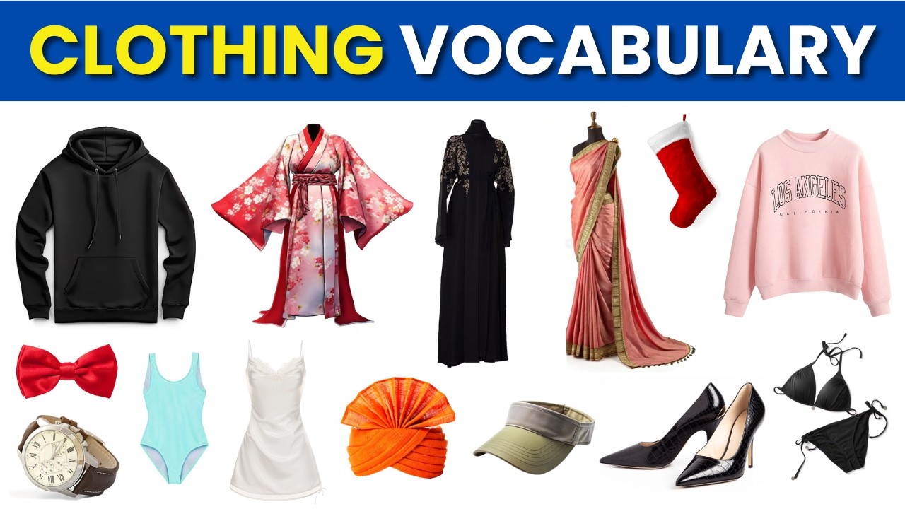 90+ Clothing Vocabulary Words in English (Learn in 9 Minutes!)