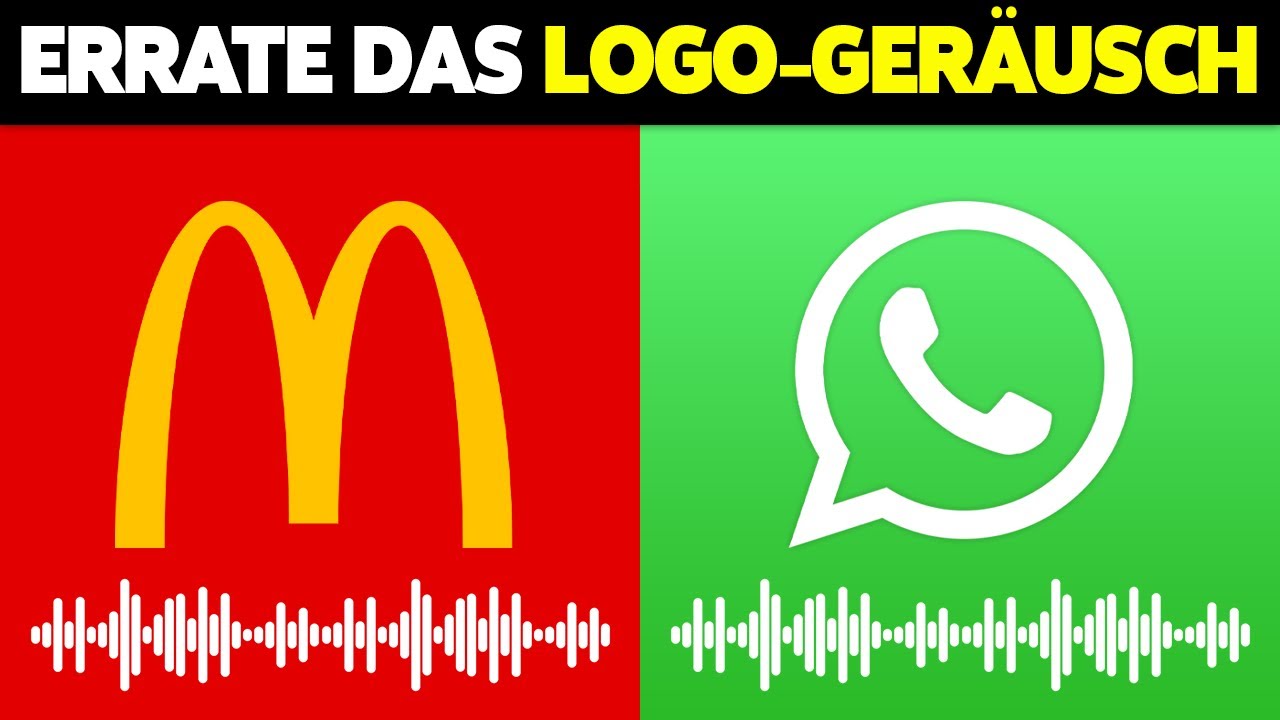 🔊 Errate das Logo-Geräusch 👀 🤔Tiktok, McDonald's, Pepsi, Netflix | Logo-Quiz 2025