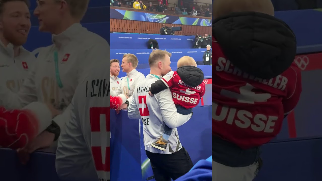 Cutest moment of the Olympics!? 🥹 Baby takes on curling 👶🥌