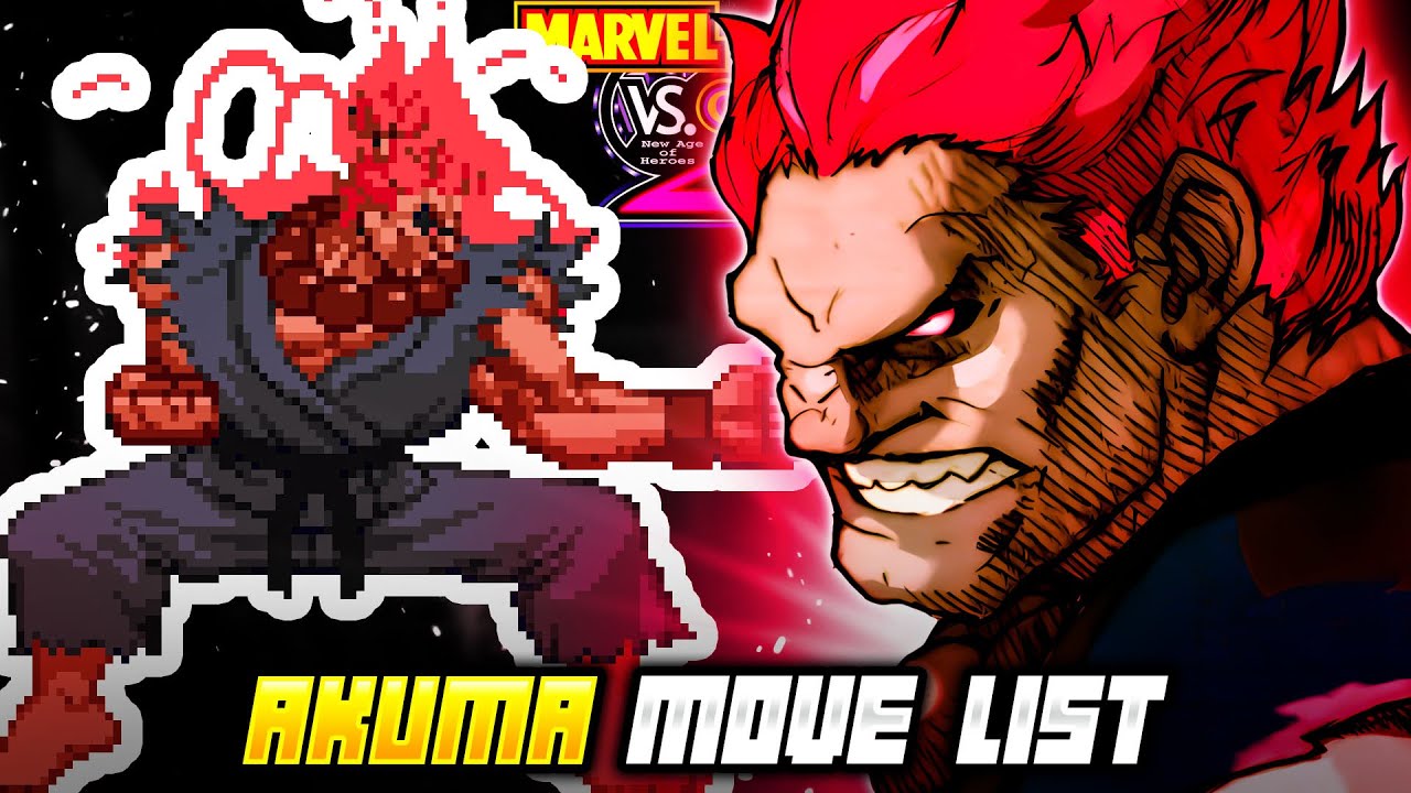 AKUMA MOVE LIST - Marvel vs. Capcom 2: New Age of Heroes (MvC2)