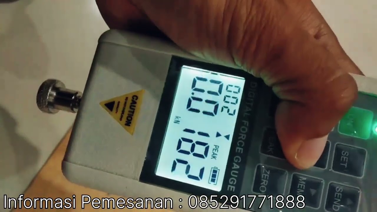 Cara Penggunaan Alat Ukur Kekerasan Pupuk Granul Menggunakan Digital Force Gauge