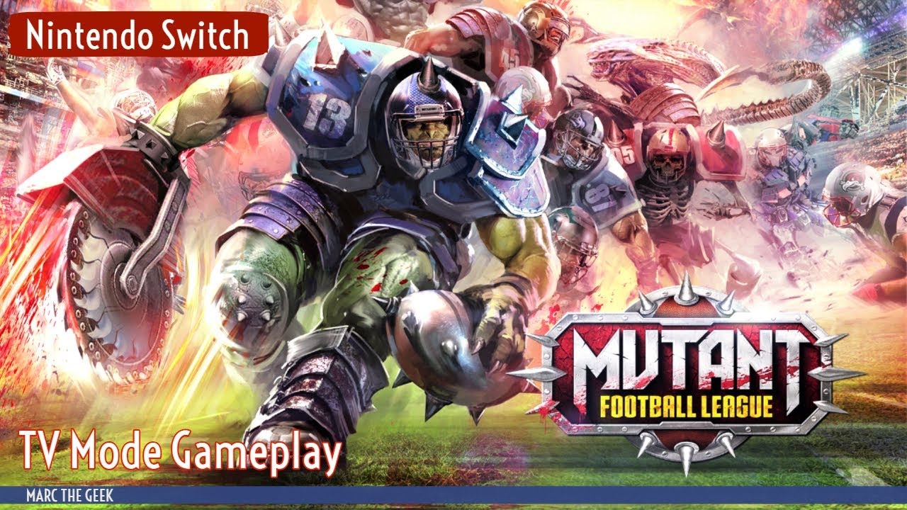 Nintendo Switch: Mutant Football League TV Mode Gameplay