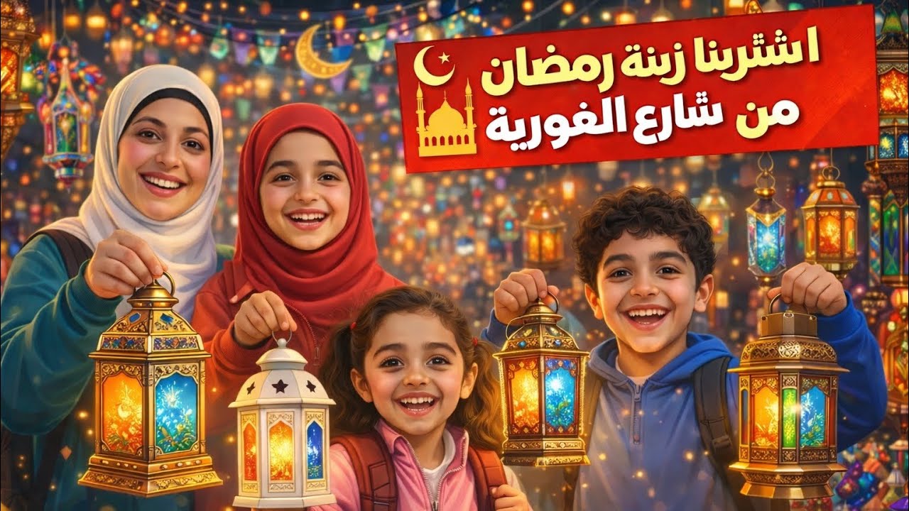 مغامرة شراء زينة رمضان من مصر القديمة 🌙| الغورية والخيامية وباب زويلة