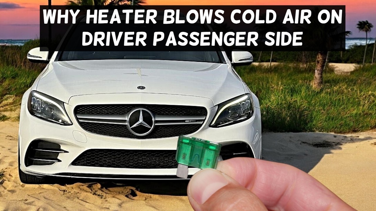 WHY HEATER BLOWS COLD ON DRIVER PASSENGER SIDE AIR VENT MERCEDES W205 C300 C400 C450 C43 C63 C250 C2