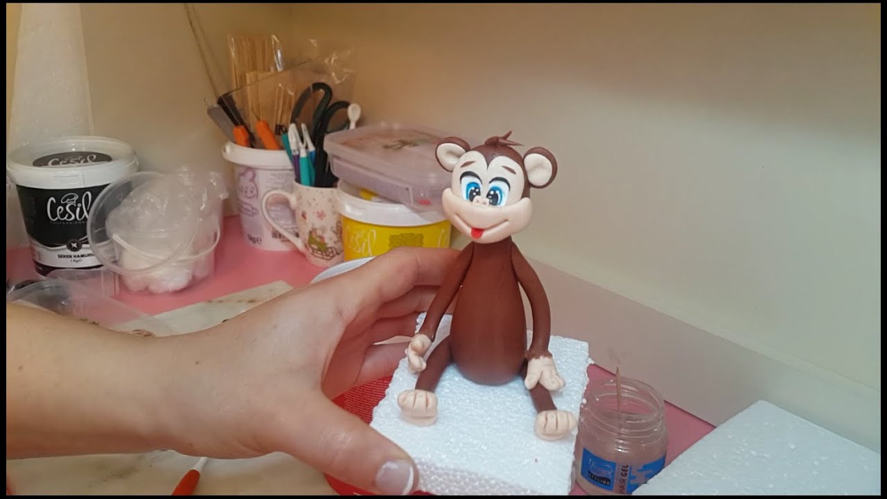 Şeker Hamurundan Maymun Figürü Yapımı 🐒