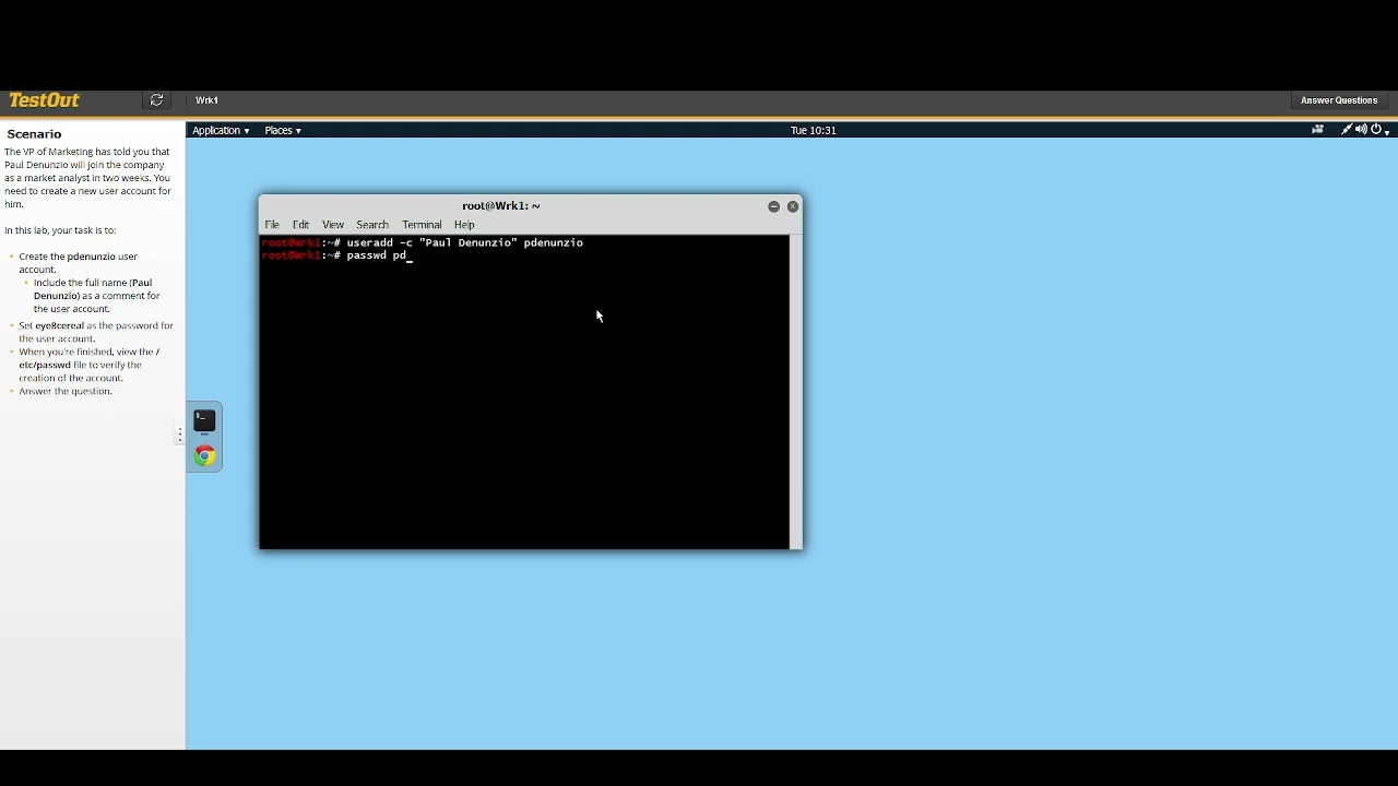7.2.5 Create a User Account