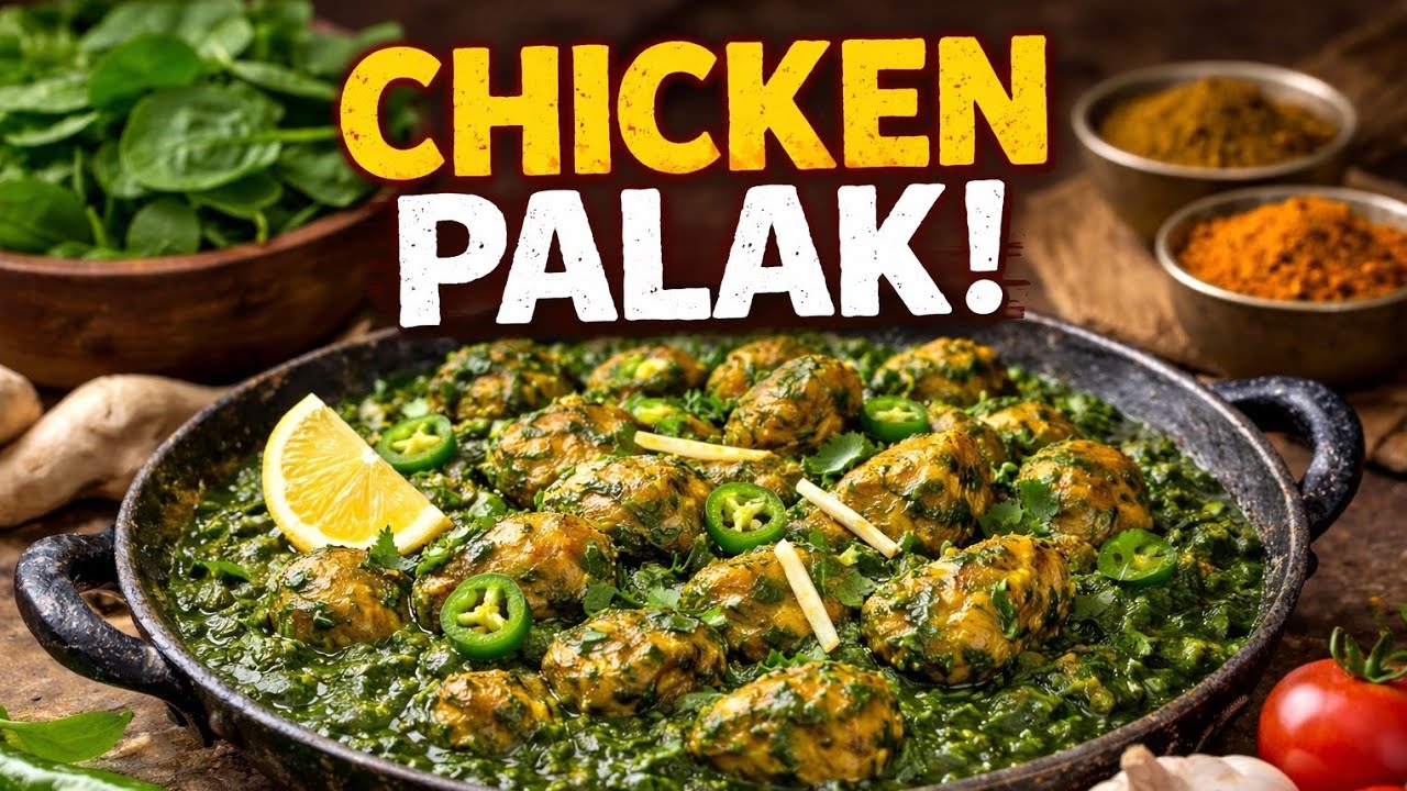 Chicken palak ||#cookingchannel #recipe #yummy #easyrecipe #recipe of farzana butt# Zahra butt