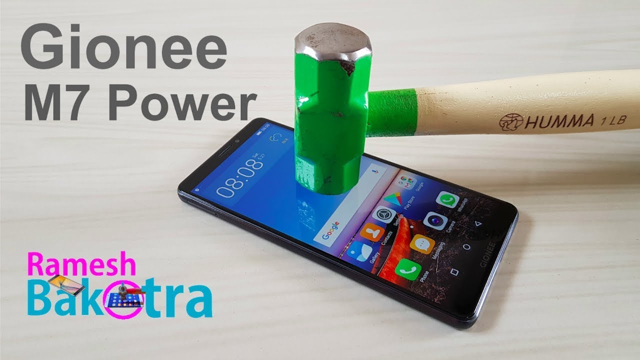 Gionee M7 Power Sreen Scratch Test Gorilla Glass 3