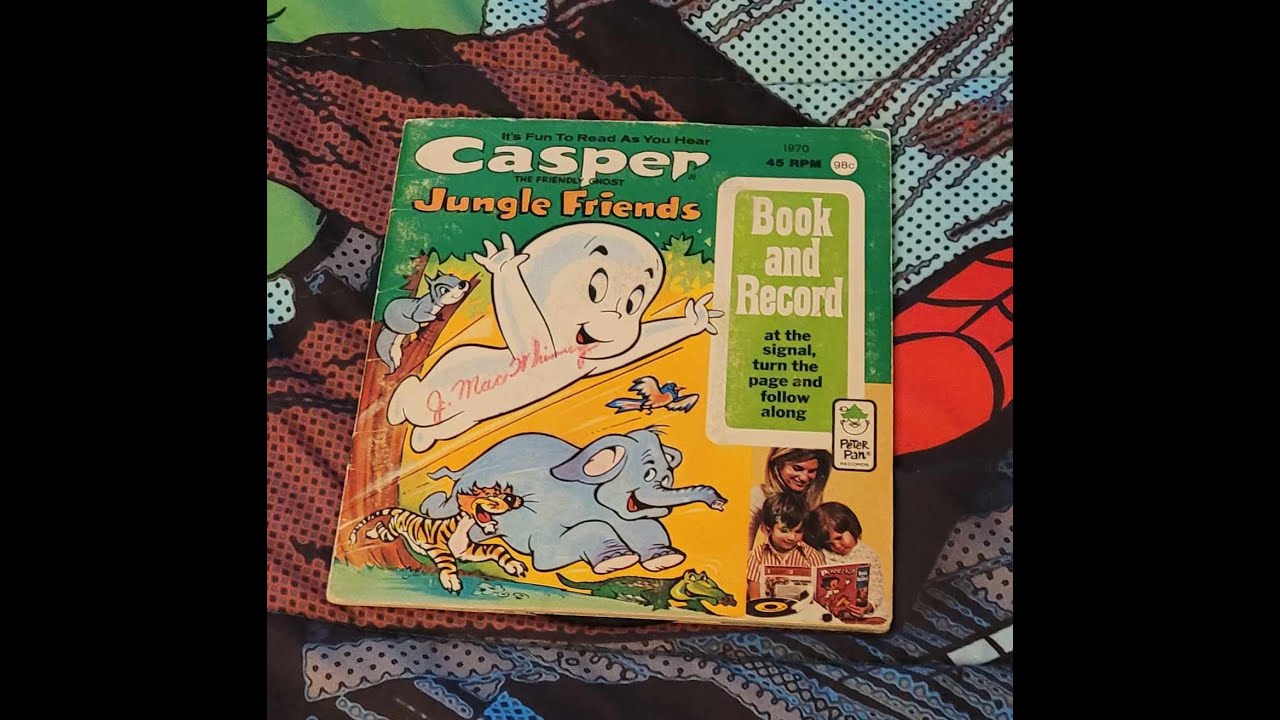 episode 46 Casper the friendly ghost jungle friends 1973 book on record