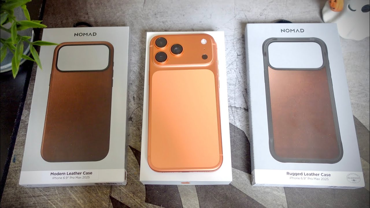 Чехлы NOMAD для iPhone 17 Pro Max из современной кожи и прочной кожи!