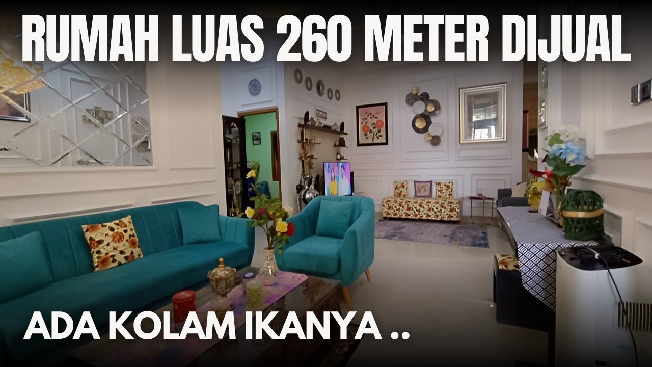 RUMAH MEWAH DIJUAL CEPAT DI BEKASI | LUAS TANAH 260 METER | KAMAR TIDUR 4 | DINDING BATA MERAH