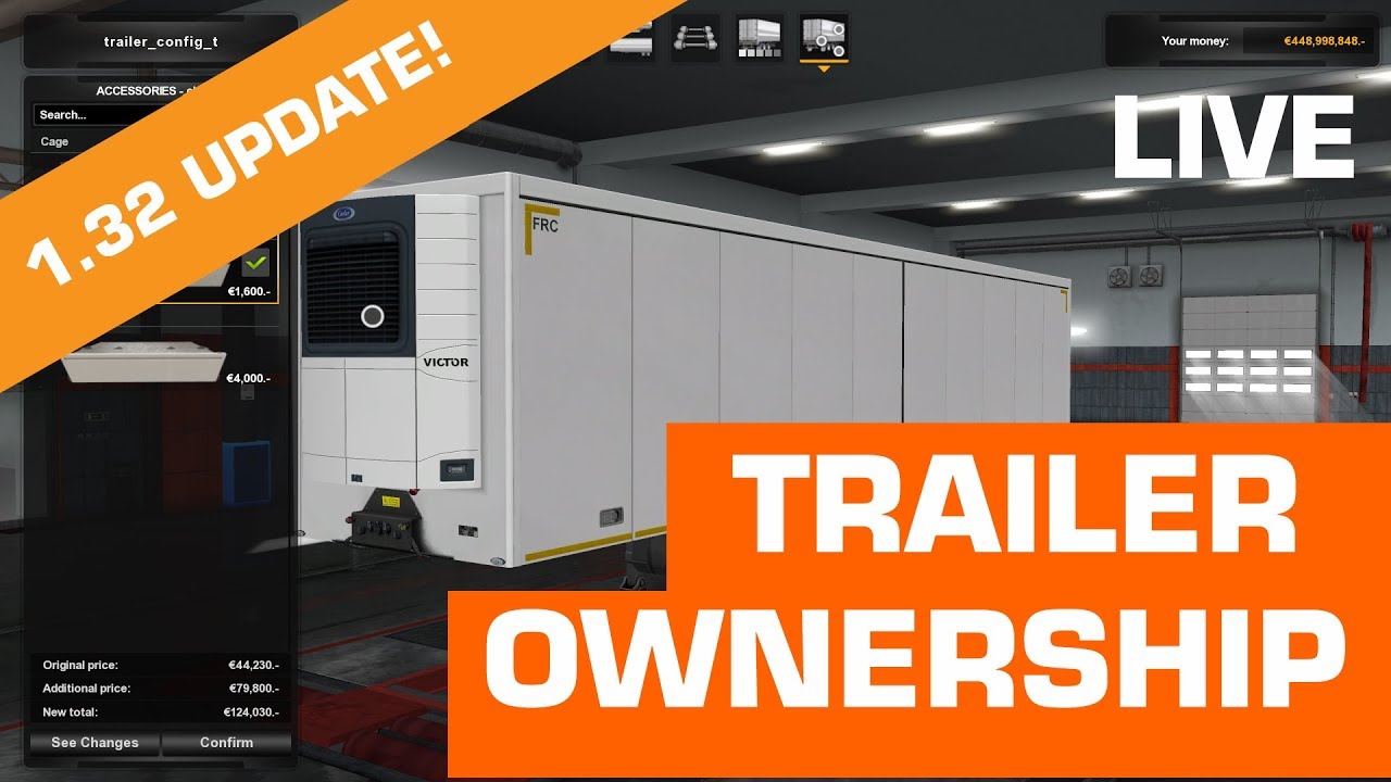 SiSL Live - 1.32 Update Changes for ATS & ETS2 Trailer Ownership!