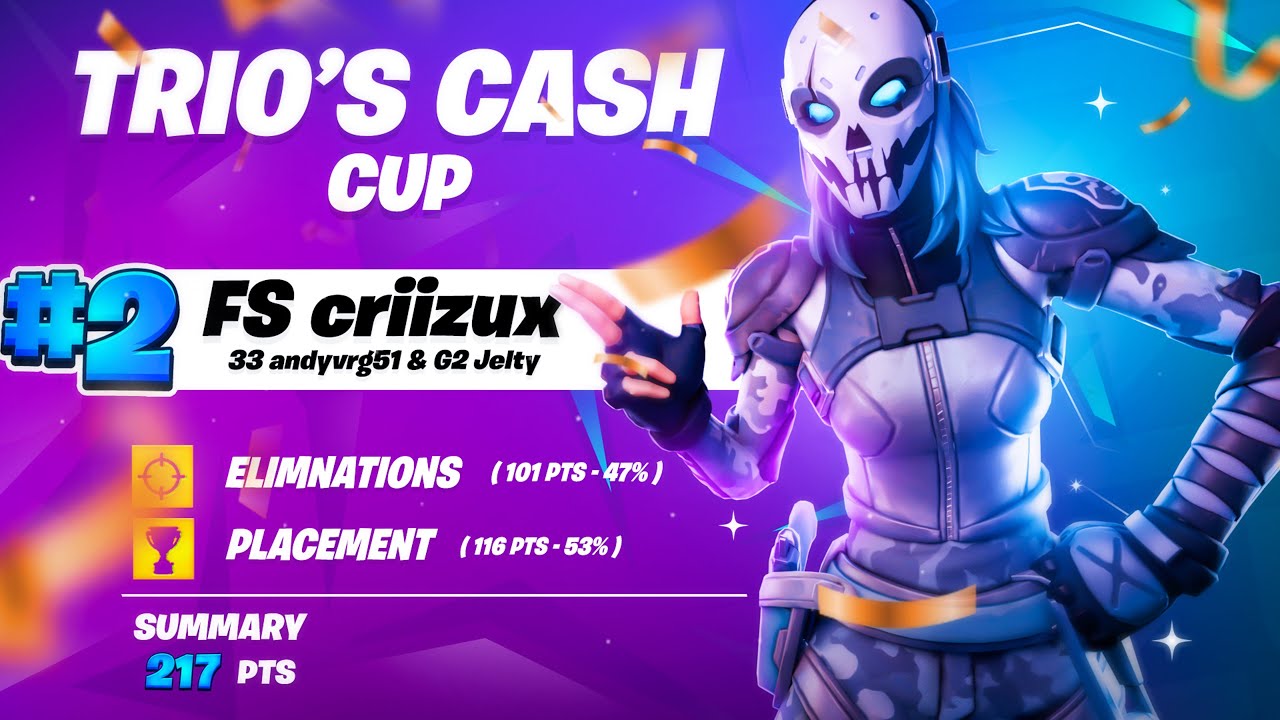 TOP 2 EN LA TRIO CASH CUP 🏆 ($1,050) ft. Jelty y Andy