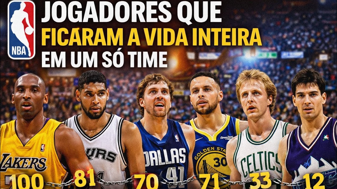 Os 10 jogadores que jogaram a vida inteira em apenas um time na NBA!