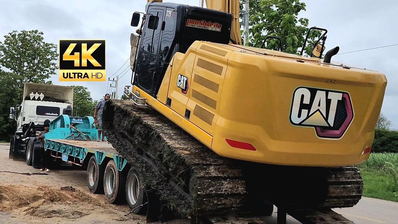 จะทำได้เหร๊อออ..? ขุดสระหน้าฝน 🔰🔰🔰 รถแบคโฮ CAT 320 NEXT GENERATION แต่งสโสปเนียนกริ๊บ งานฝีมือครับ