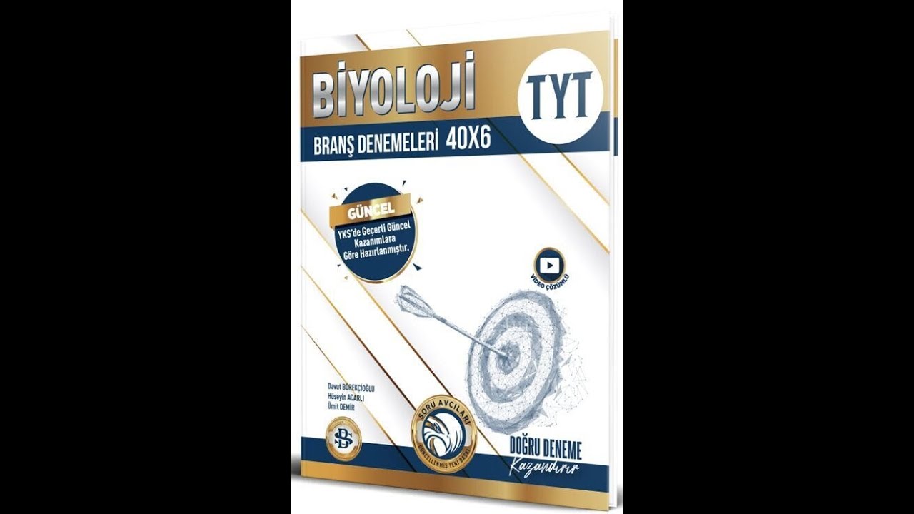 BİLGİ SARMAL 2024 TYT BİYOLOJİ BRANŞ DENEMELERİ 40 X 6 DENEME 1 VE 2