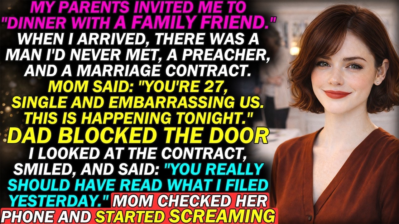My Parents Set A Marriage Trap At Dinner—The Officiant Fled Before Anyone Said 