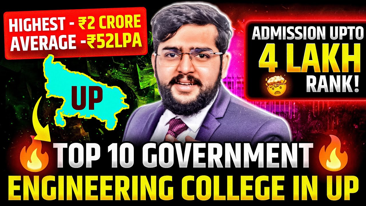 Top 10 Government Engineering Colleges in UP 🏛️ | Best BTech Colleges in UP with 2 Cr package