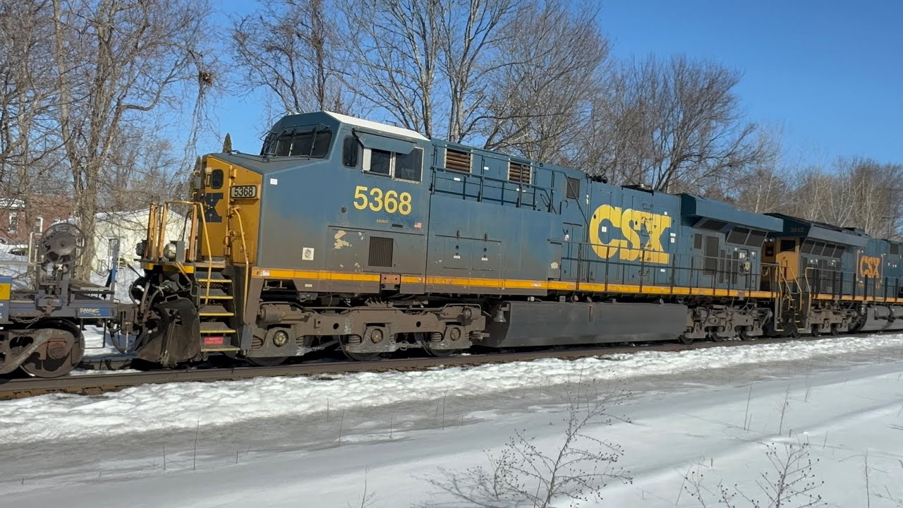 I022 Syracuse-Worcester W/ Friendly Crew on a Brilliant Sunny Winter Day Thru East Brookfield 