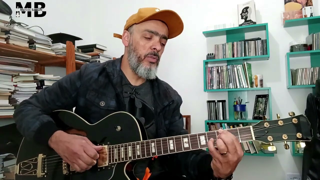 Frase guitarra jazz com arpejos
