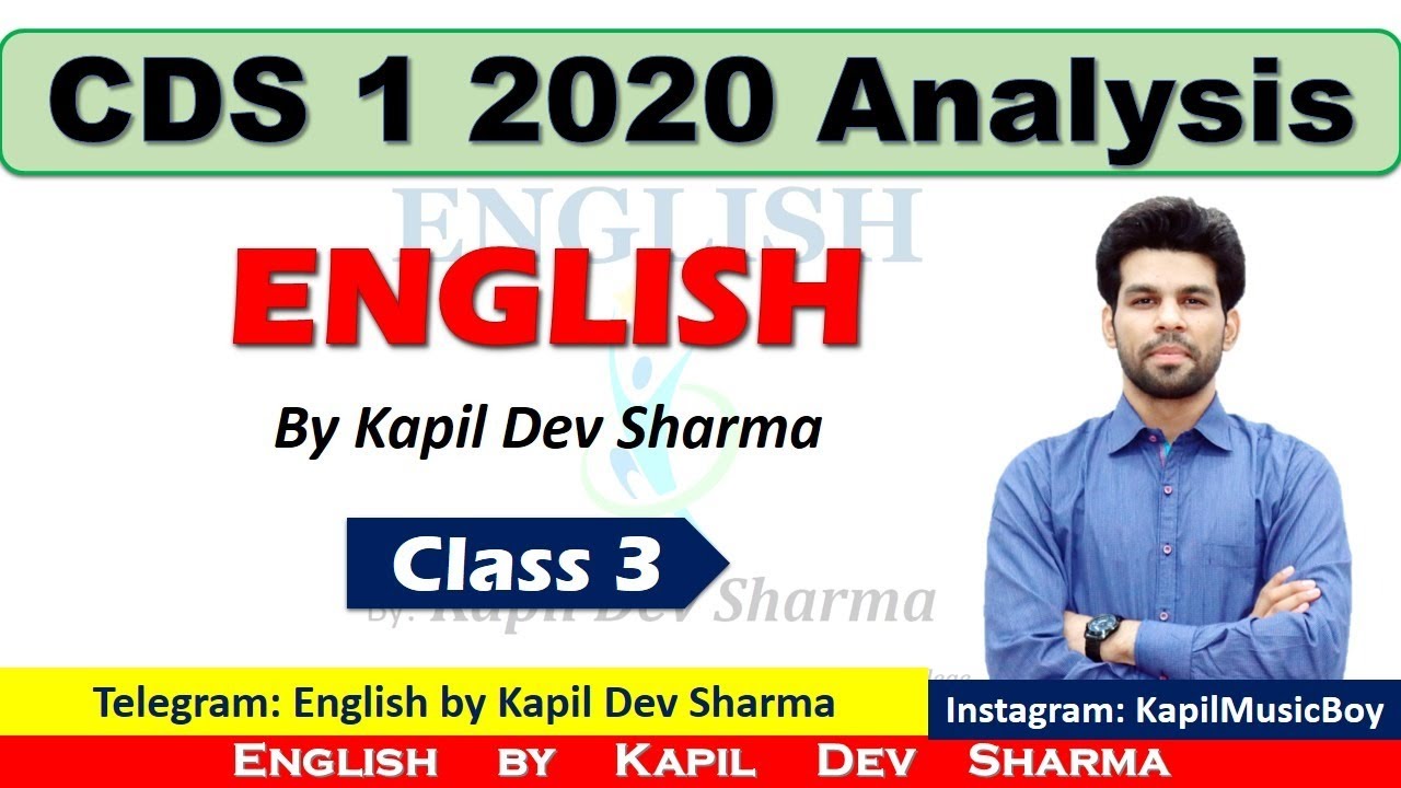 UPSC CDS 1 2020 English Full Paper Analysis with Answers and Description