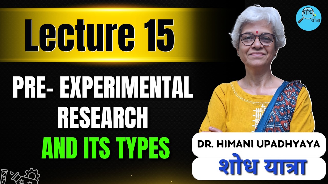 Pre- Experimental Research & its type Want to MASTER Research? Watch Pre Experimental Studies Now