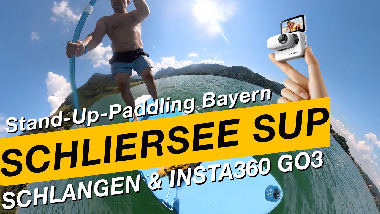 Schliersee SUP Stand Up Paddle - Insel - Bikini & Schlangen | Insta360 GO3 & X3