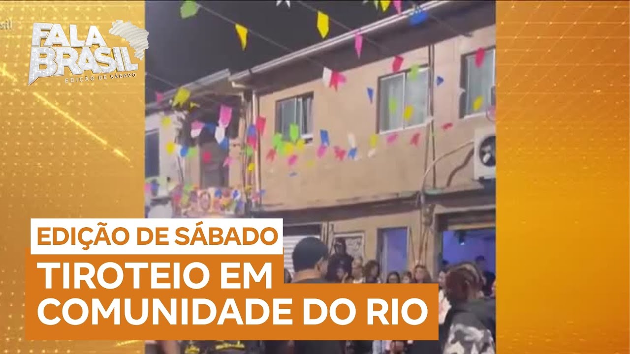 RJ: Moradores são surpreendidos por tiroteio em comunidade durante festa junina