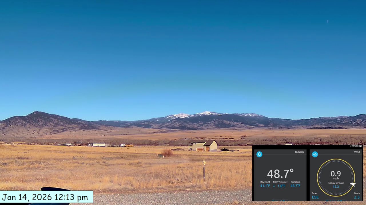 Weathercam timelapse January 14, 2026