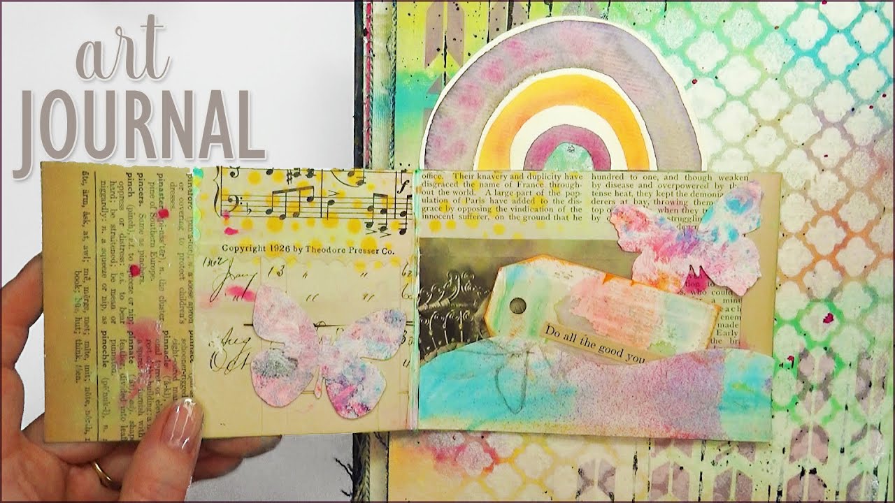 Mixed Media Art Journaling with Distress Oxide Inks