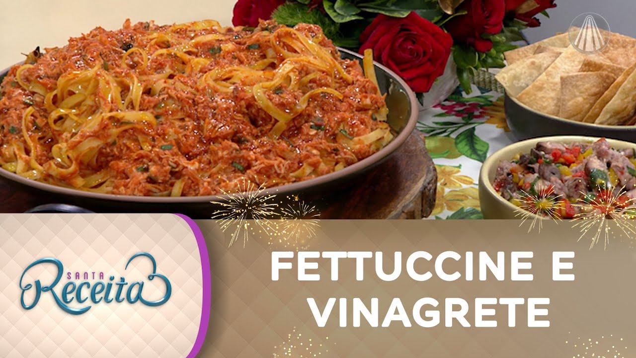 O que fazer com as sobras da ceia? Receita de fettuccine e vinagrete