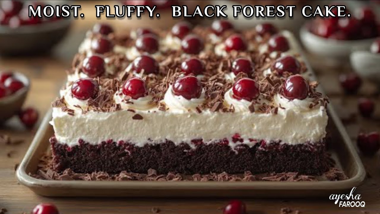 Black Forest Cake - You've Never Tasted It So Moist And Creamy❗