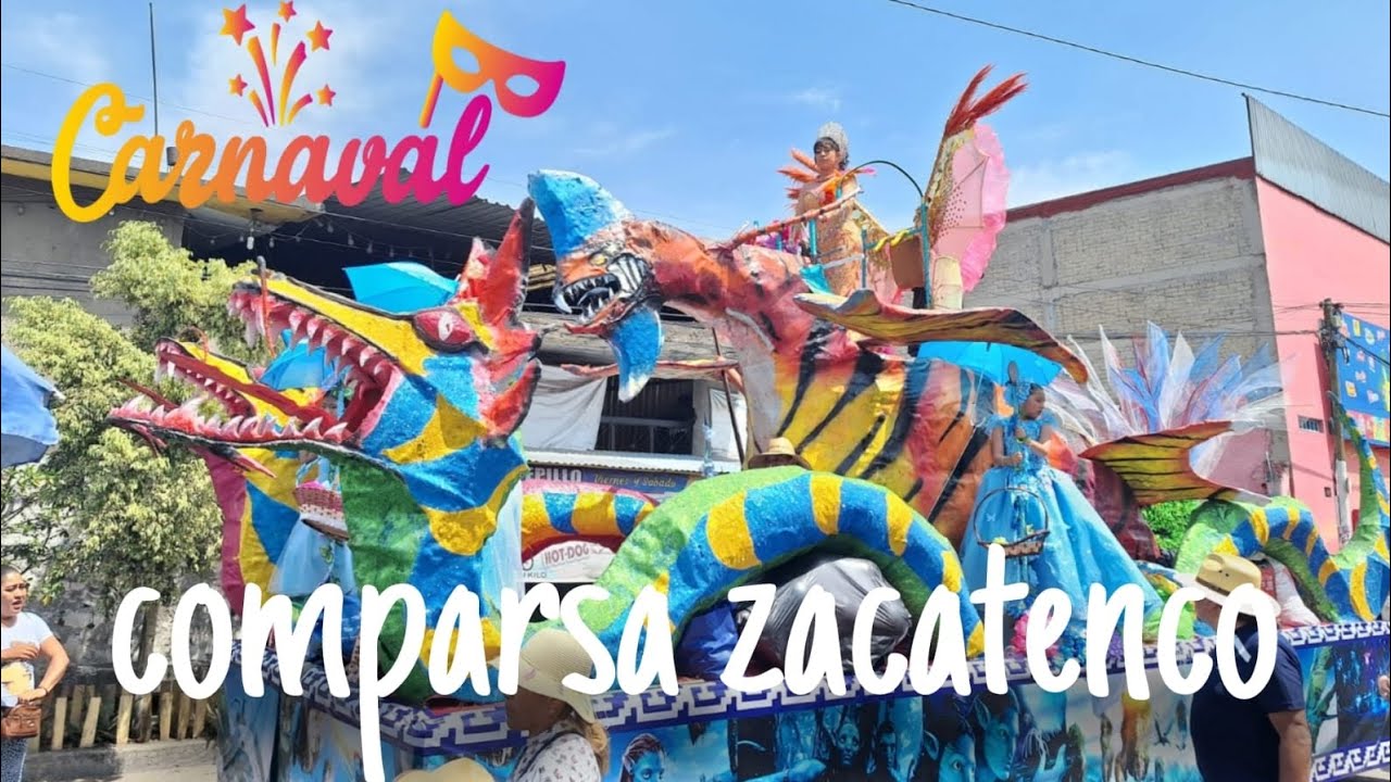 carnaval 2024 disfrazados comparsa zacatenco